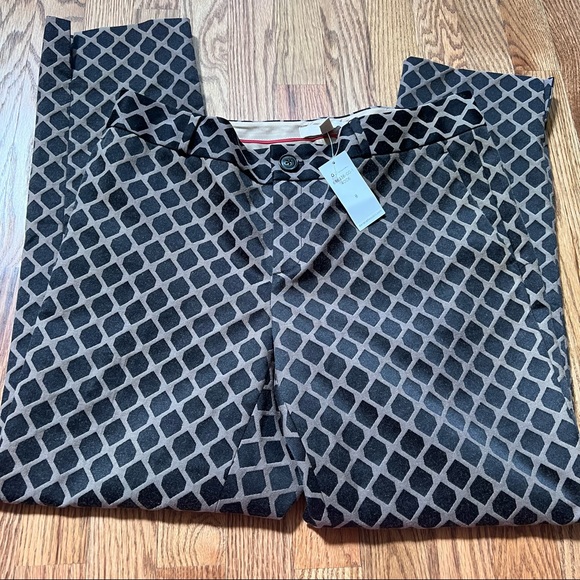 Banana Republic Camden Fit Jacquard Ankle Pants Mojave Black Pants NWT S… - Picture 3 of 8